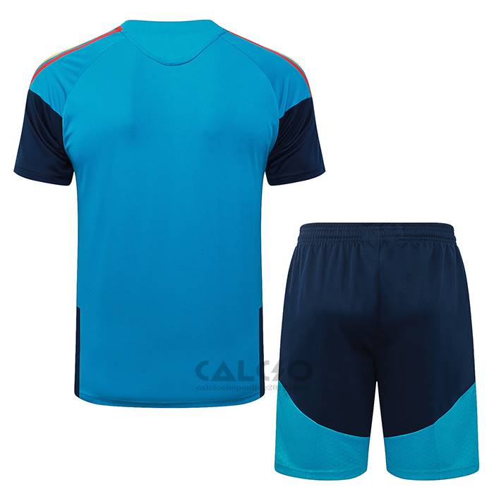 Tuta da Track Spagna Manica Corta 2026-2027 Blu - Pantaloncini